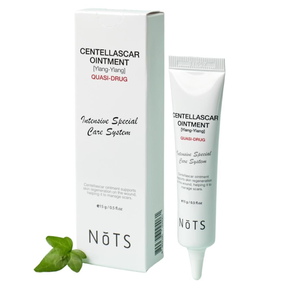 NOTS Centella Scar Ointment 15g Duo: Intensive Soothing Care and Skin Surface Recovery Cream for Sensitive Spots