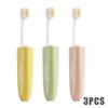 2 In1 Mini Travel Toothbrush Foldable Portable Small Dental Brush Space-saving Soft Tooth Brush Adult Toothbrush