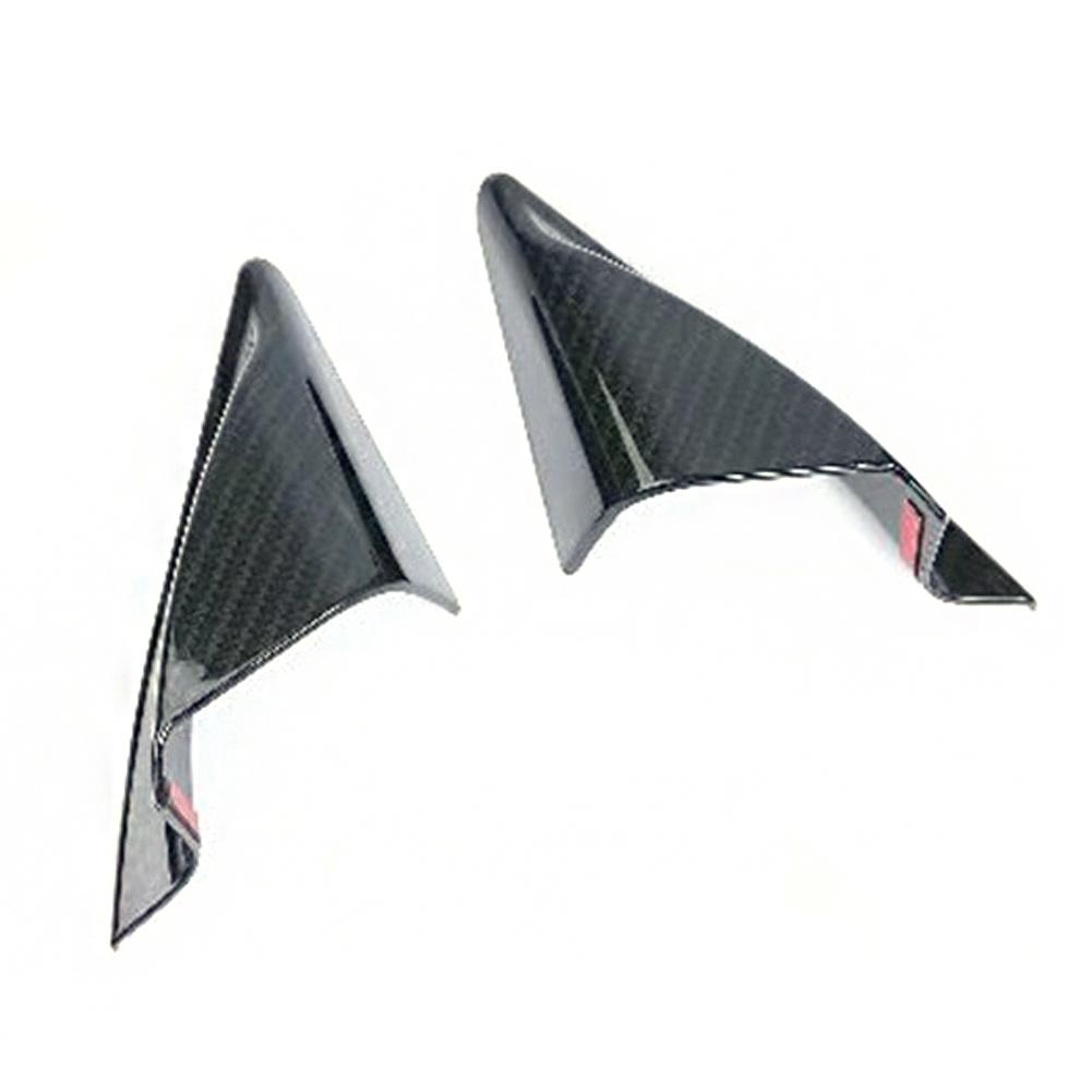 For Mazda CX-5 CX5 CX 5 2017 2018  Carbon Fiber Car Front Door Window Inner Triangle A Colum Cover Stickers Trim