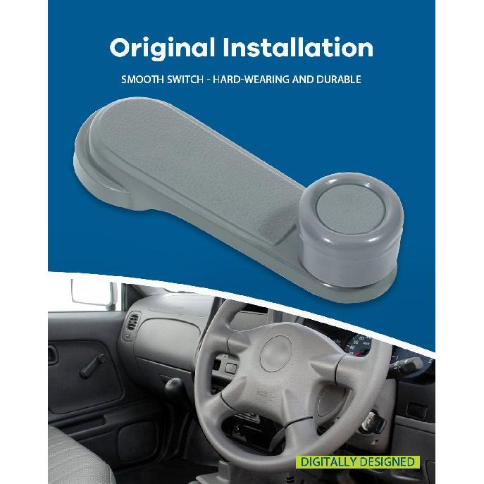 LUJUNTEC Interior Door Handles Window Crank Handle,Front Rear Door Handles Driver Left Passenger Right Side,Replacement for 1986 for Nissan for