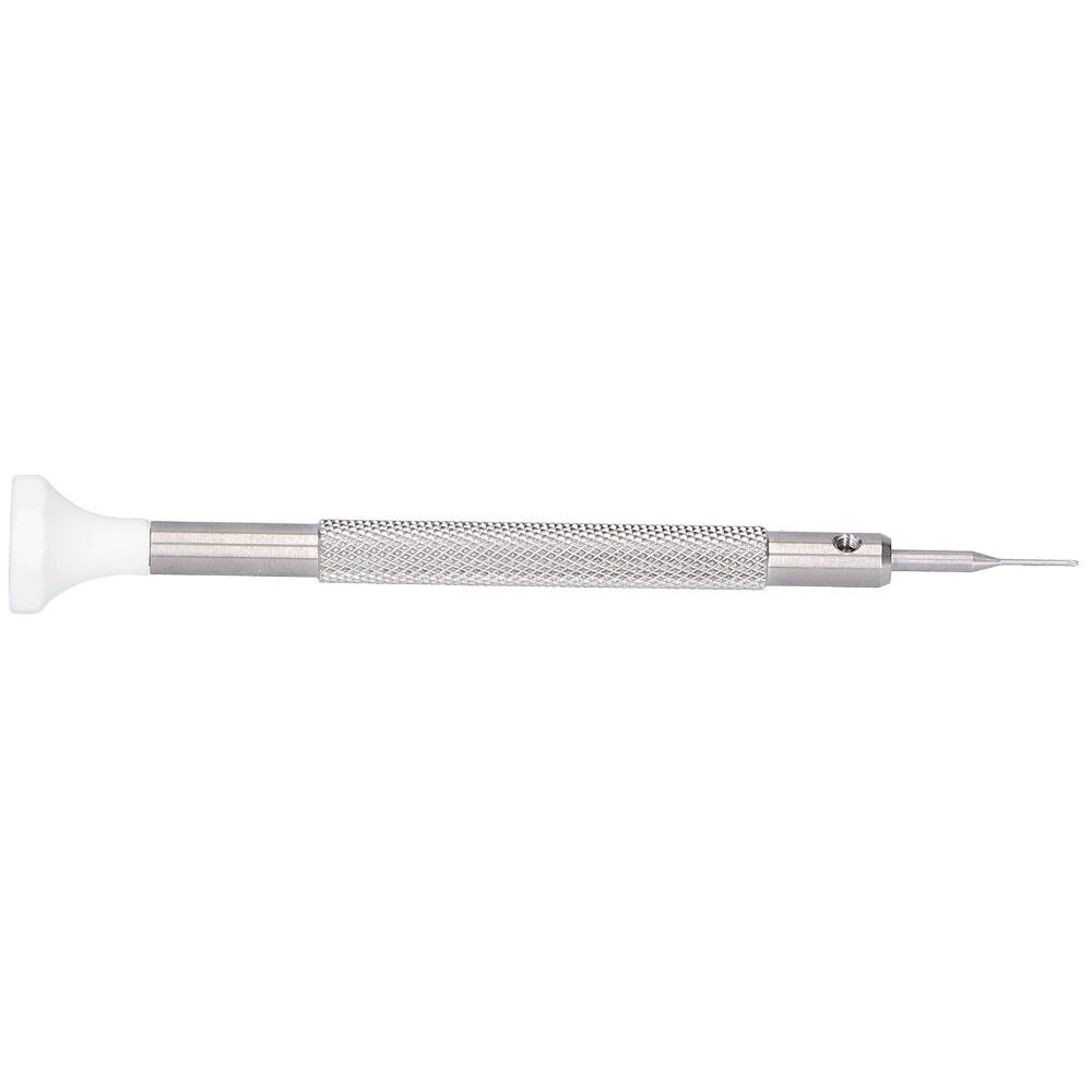 

Stainless Steel Slot Screwdriver Anti Slip Knurled Handle One Word Watch Screwdriver Watch Repairing Screwdriver