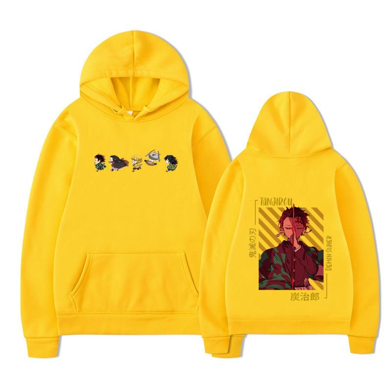 Autumn Anjuro Bakugou Hoodies Men Women Fashion High Street Sweatshirts Vintage Pullovers Tanjiro Hoodie Oversized Tops