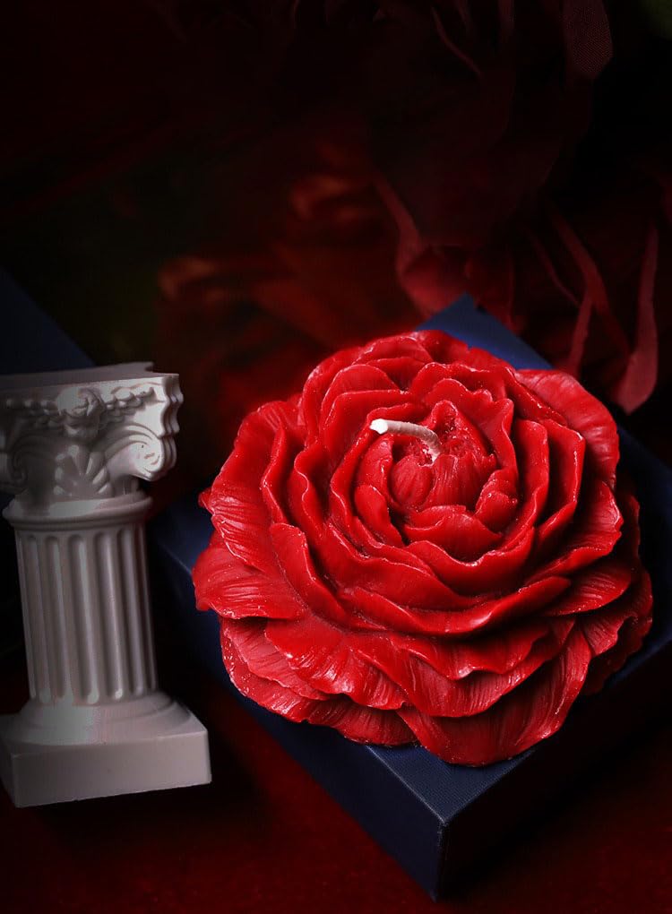 Pfingstrosen-Niedrigtemperaturkerzen | Kerzenspiele | Romantisches Kerzenwachs-Tropfen | Valentinstag für Paare