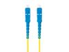 Patchcord światłowodowy Lanberg SM SC/UPC-SC/UPC SIMPLEX 3.0mm LSZH G657A1 2m żółty