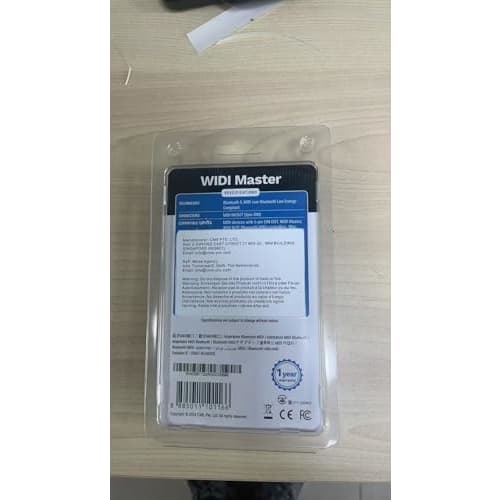 CME WIDI Master, Wireless MIDI Ultra-Low Latency Bluetooth 5.0 MIDI DIN 5 Adapter with MIDI Thru and Merge, Synthesizer EWI Keytar Guitar Pedal Digita