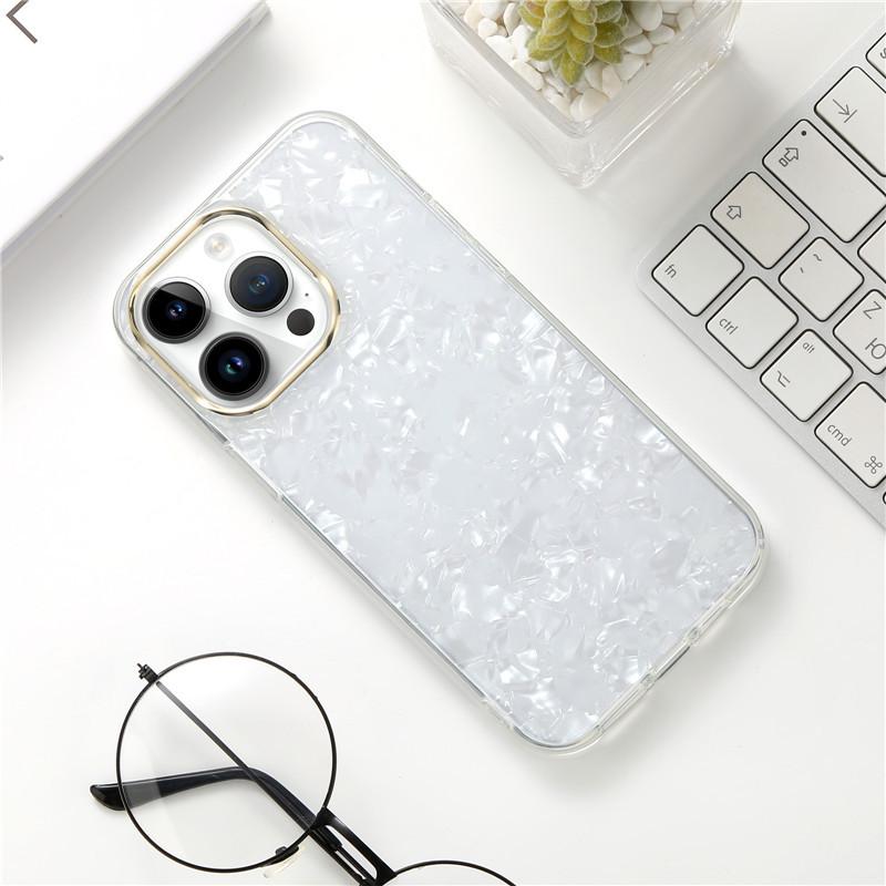 Applicable To Apple 17 Mobile Phone Case Colorful Ins Iphone12/13/14 15pro Electroplated Shell Pattern Protective Case