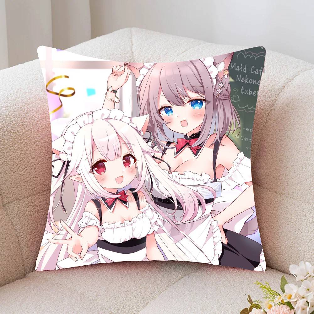 Nekopara GalGame Anime Pillow Case Fashion Square Pillowcase Bedroom Sofa Room Ins Decoration Leisure
