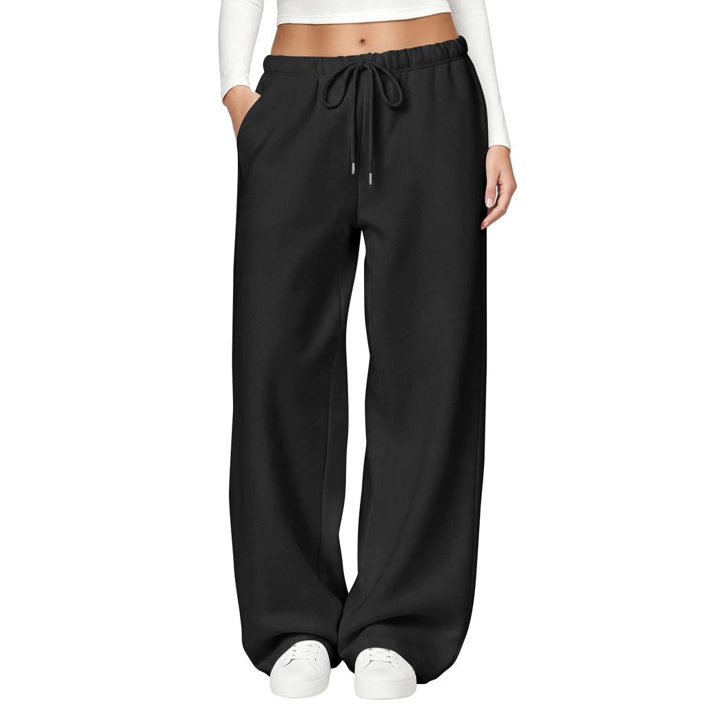 Women's Color Lined Casual Pants with Pockets for Everyday Wear