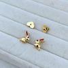 Glossy Metal Rabbit Stud Earrings - Minimalist, Cute, Light Luxury