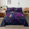 The Four-Piece Set Of Purple Dragon'S Peak, A Majestic Spreading-Winged Dragon, Suitable For The Bedroom (Festival, Traditional)