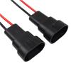 2Pcs HB3 9006 HB4 Bulb Socket Male Adapter Connector for Headlight Fog Lamp Headlight Male Pre-Wired for 9005 H10 Bulb Socket