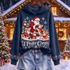 Herren Weihnachtspullover Hoodie, Lässiges Kapuzensweatshirt für die Feierparty und Winterkleidung