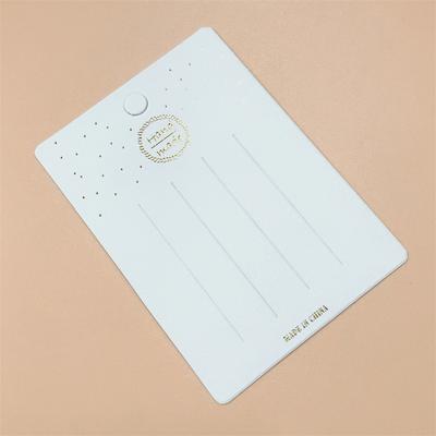 50Pcs White Cute Hairpin Card Trinket Packaging Hair Display Cardboard Hair Clip
