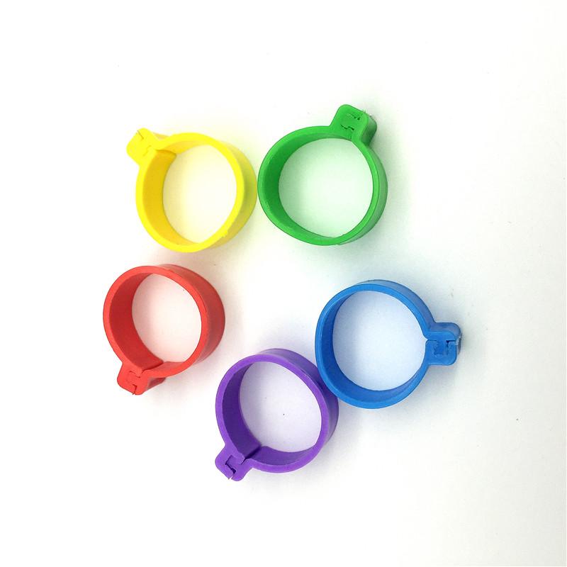 Chicken Foot Ring ID2.0cm Duck Turkey Poultry Identification Foot Rings Birds Feeding Equipment Animal Management Tool 1000 Pcs