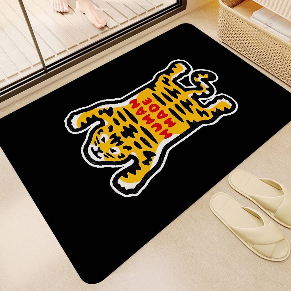 Luxury Brand NIGO H-HUMAN M-MADE Door Mat Nordic Style Bedroom Living Room Doormat Home Balcony Anti-Slip Alfombra