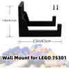 Wall Mount for Lego Star Wars Luke Skywalker’s x-Wing Fighter 75301,Vertikal Wall Mount for Brick Modell X-Wing 75301 Black