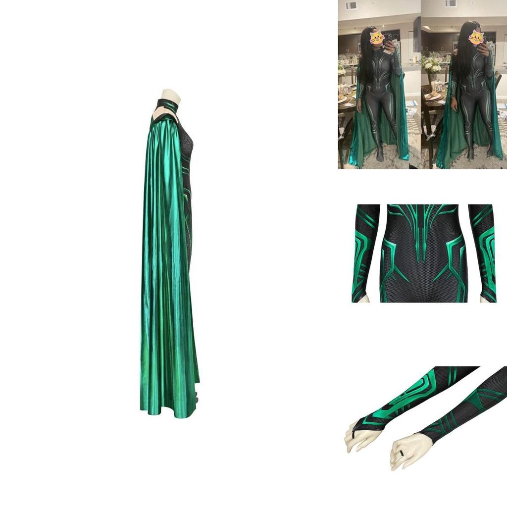 Thor3 Ragnarok Hela Adult Children's Bodysuit Cloak Halloween Costume Perfect For Role Play And Stage Performance