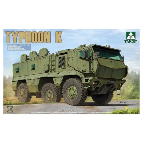 TAKOM 1/35 Scale Russian KamAZ-63968 Typhoon K MRAP Plastic Model Kit TKO2082