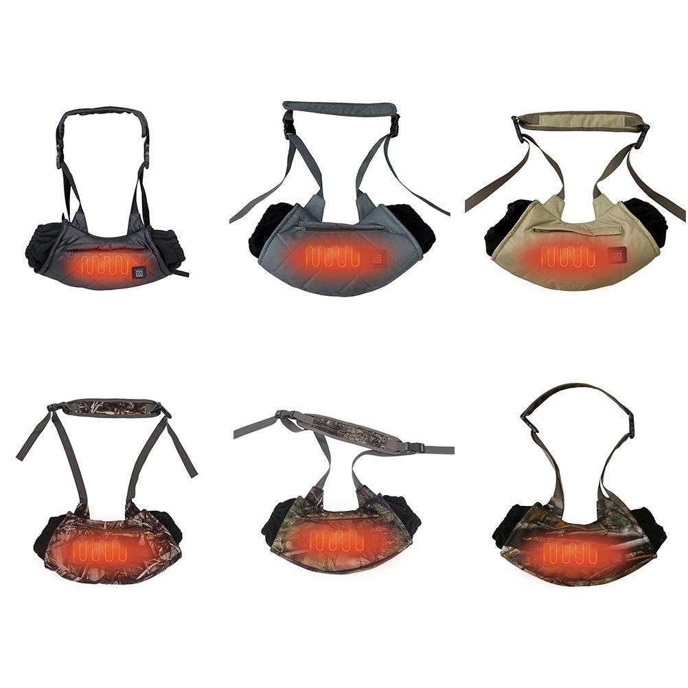 Vinteruppvärmd handmuff elektrisk handvärmare 3-växlad temperaturkontroll handmuff med sidofickor