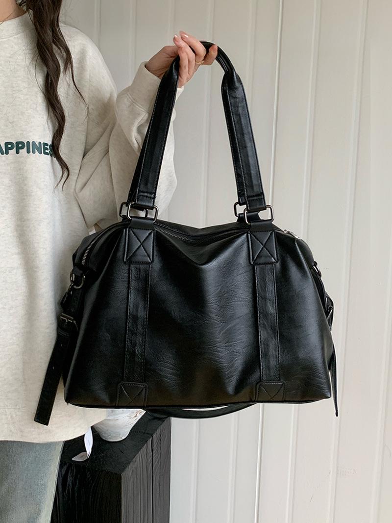 Trendy 2026 Women s Korean Casual Tote Bag - Large Capacity Hand-Held Travel Messenger Bag.