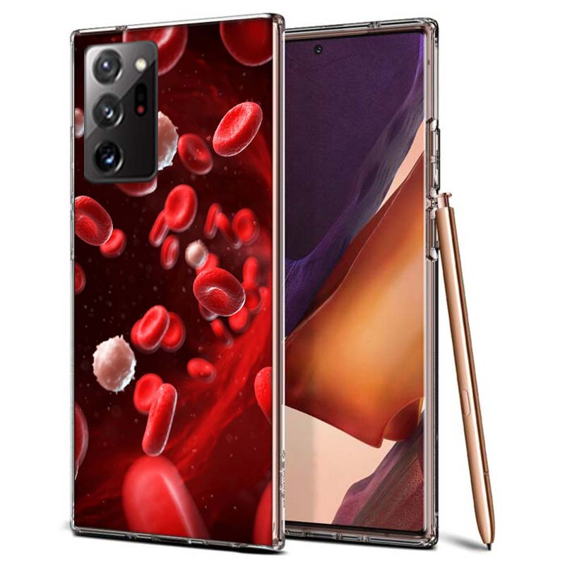 Blood Platelets Under Microscope Phone Case for Samsung A55 A35 A25 A15 A07 A05S A16 A17 A26 A36 A37 A56 A57 Galaxy Note 20 10 A