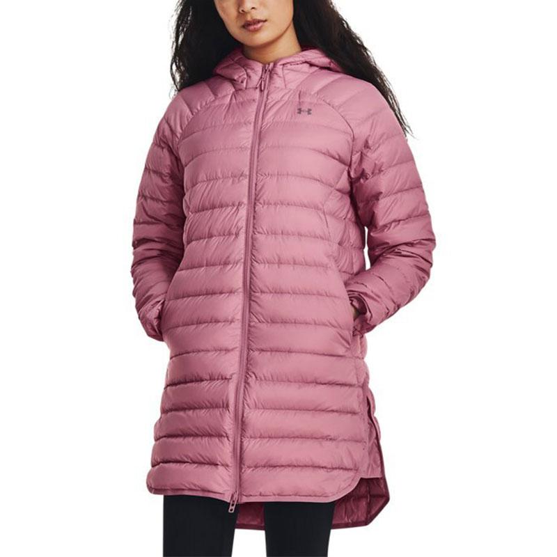 Under Armour Storm Armour 2.0 Mid-Length Hooded Down Jacket Women Outerwear Pink 1372649-697