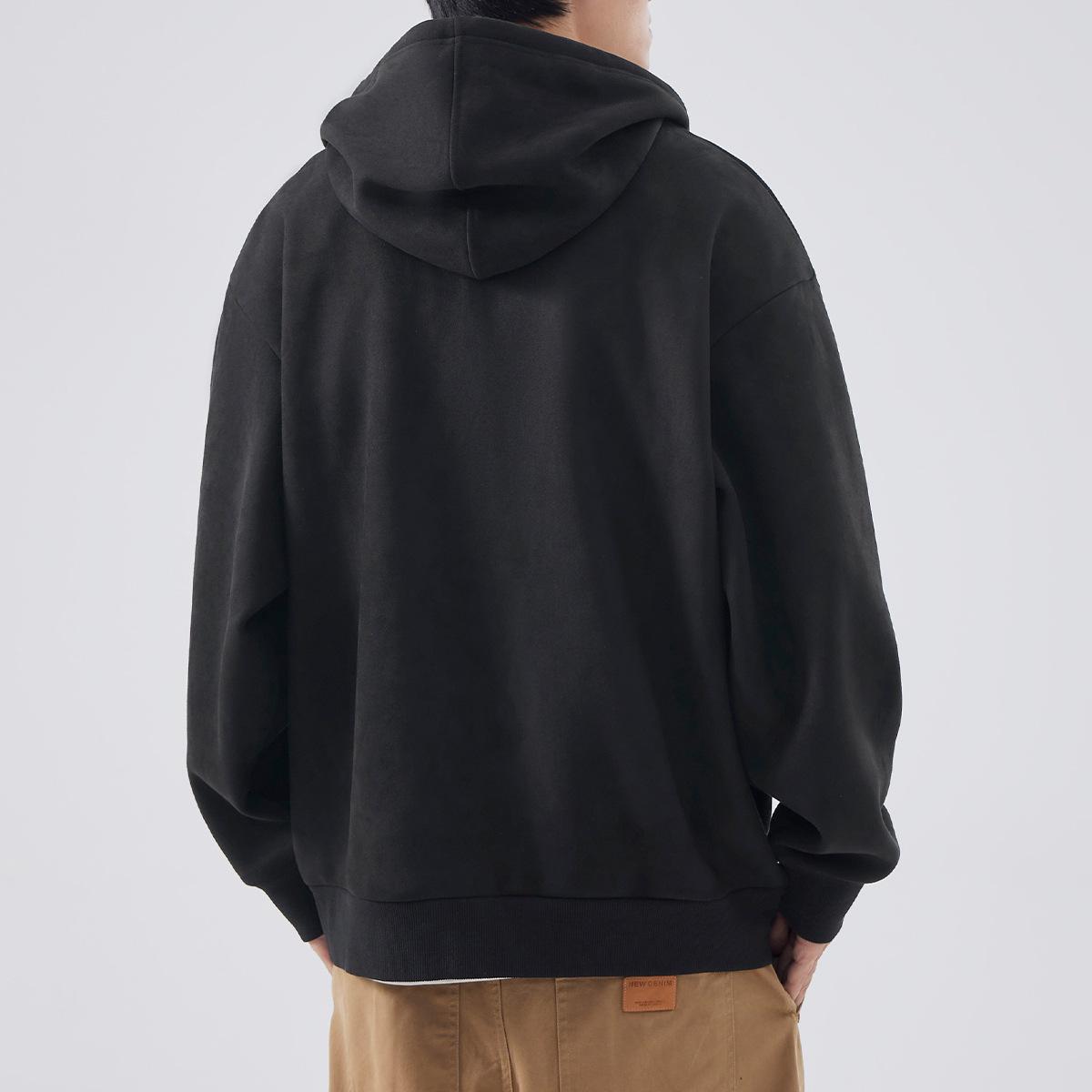 Флисовый утолщенный свитер мужской осенне-зимний американский с капюшоном австрийский — фото 5