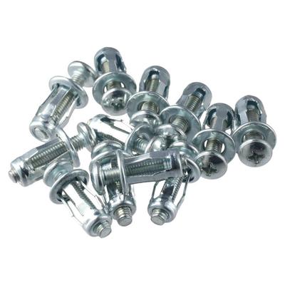 12Pcs M5 X 25 Jack Nuts  Expansion Nut Petal Screw Anchors  Hollow Wall Iron Skin Line