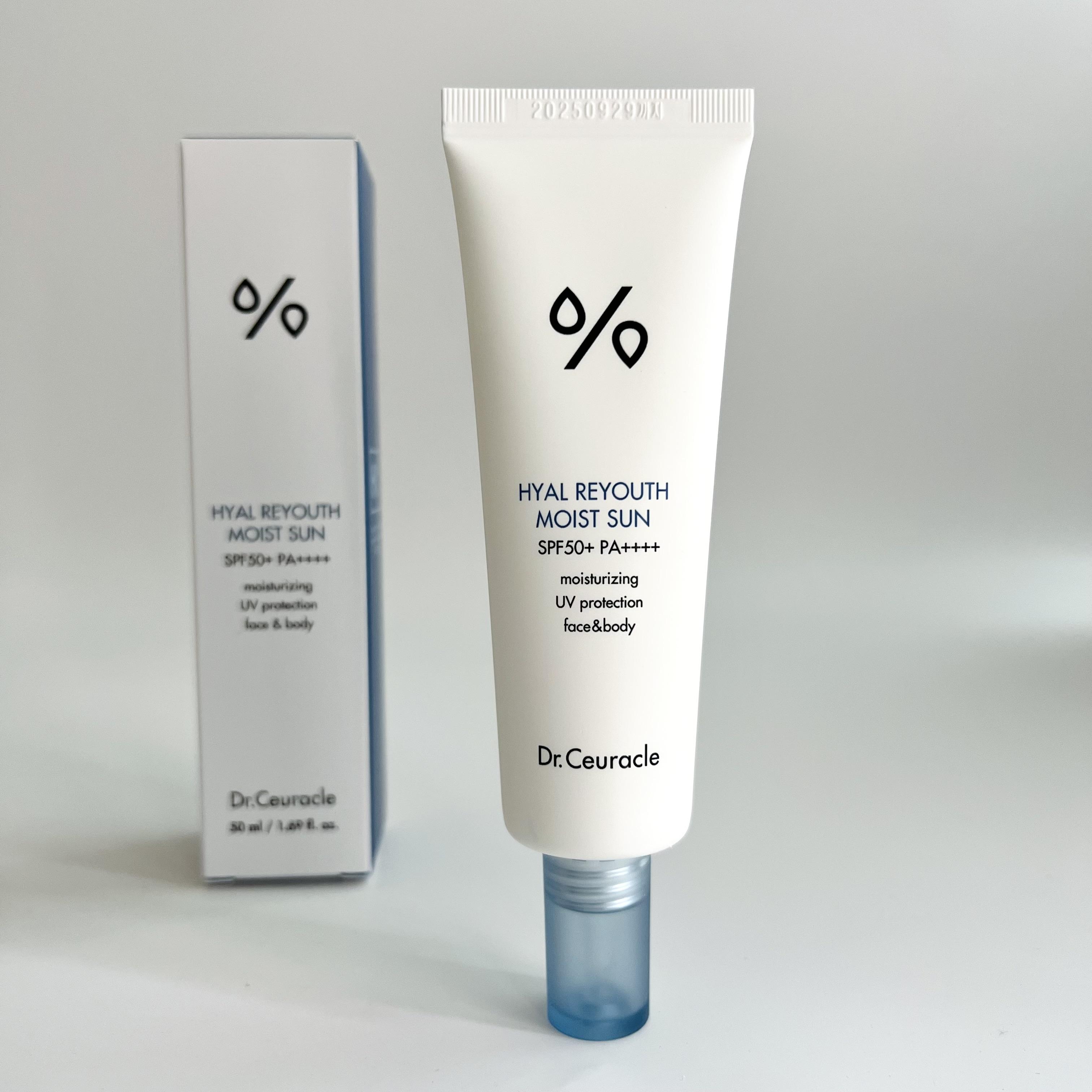 

Dr.Ceuracle Hyal Reyouth Moist Sun SPF50+PA++++/ лицо и тело 50мл