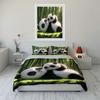 "Panda-Themed Cozy Relaxation Set" Exquisite Three-piece Bedding Set Gift for Kids and Adults