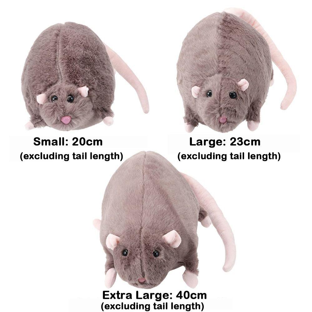 Plush Mouse Doll Cartoon Animal Figure Cute Flower Branch Rat Doll  Kids Gift Birthday