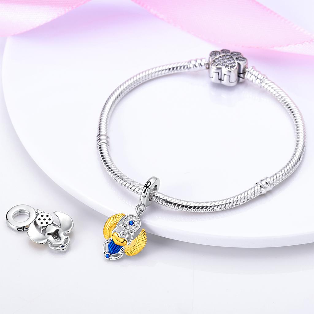 Copper Plated Original Charm Jewelry Trendy Hat Rabbit Charm Bead Fit Bracelet For Women Diy Making Jewelry