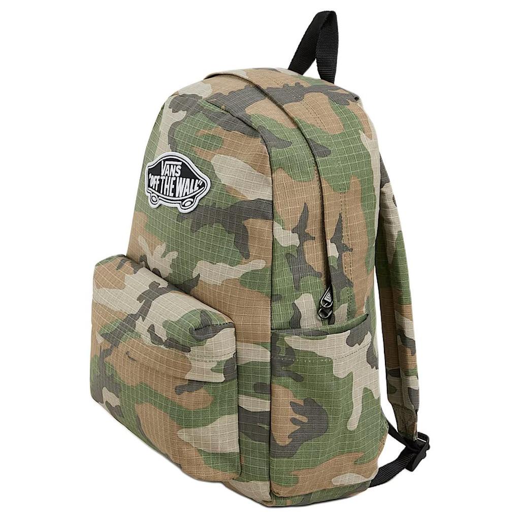 Vans 22L Camouflage Print Fashion Versatile Backpack Unisex Backpack Green Multicolor VN000H4YLVB