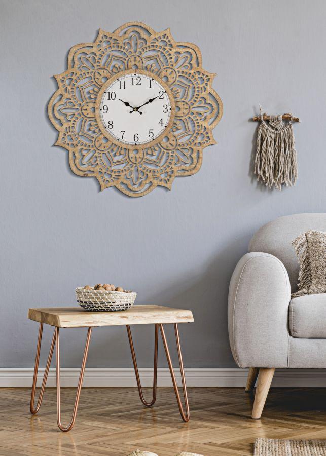 Nástěnné hodiny řezba Cm Ø 60X4,5