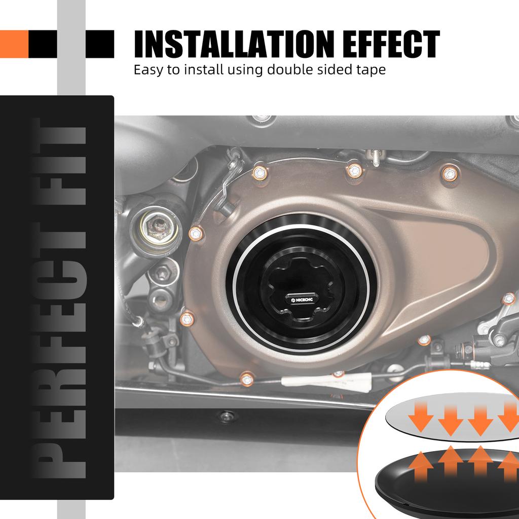 Motorcycle Engine Clutch Cover/Alternator Plug Cover for Harley Sportster S RH1250S Pan America 1250 RA1250 2021 2022 2023 2024