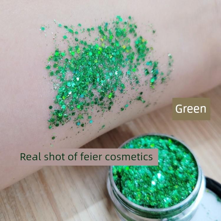 Stage Makeup, Eye Shadow, Glitter, Sequins, Stars, Glue-Free Face and Hair Makeup, Children's Day Cosmetics, Performance Makeup