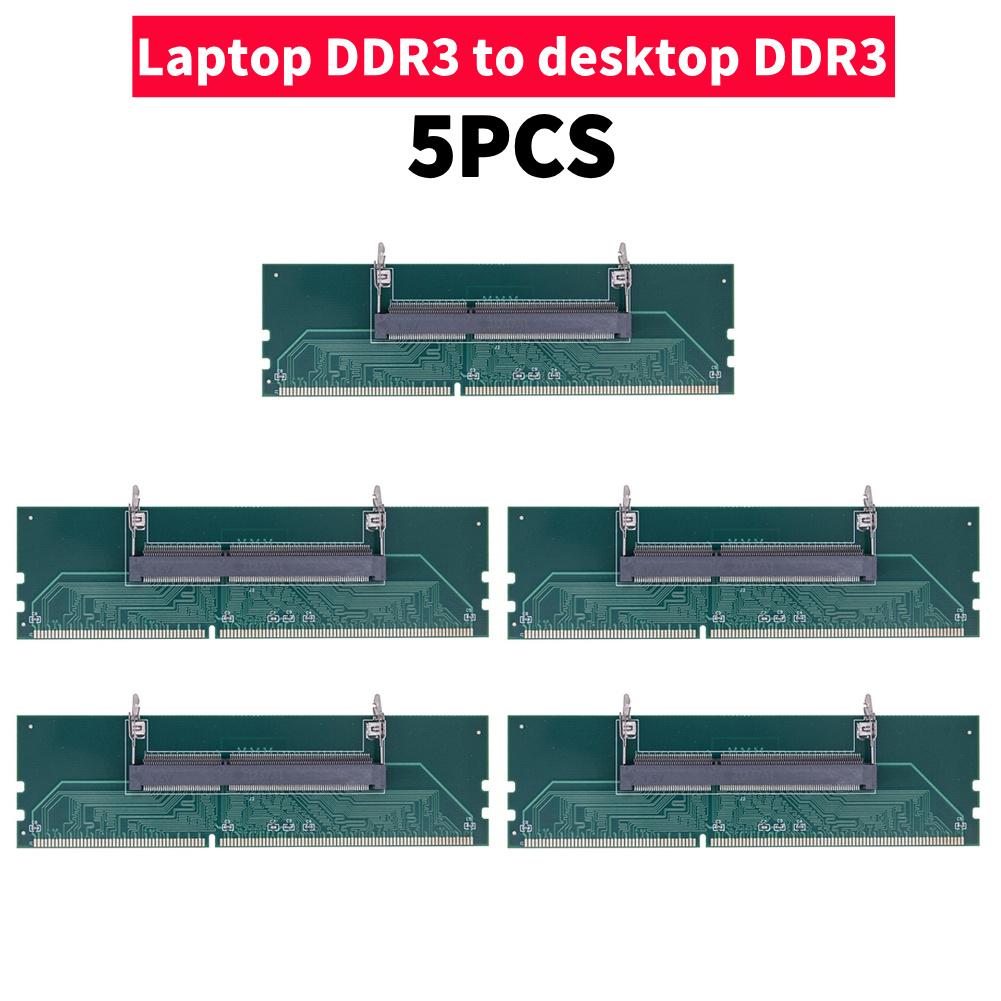 5-1Pcs Laptop To Desktop SO-DIMM To PC DIMM Card DDR3 DDR4 DDR5 Memory RAM Memory Adapter Gaming Laptop RAM Connector Card