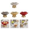 Decorative Pedestal Bowl Fashion Dish Holder Storage Tray for Home Kitchen