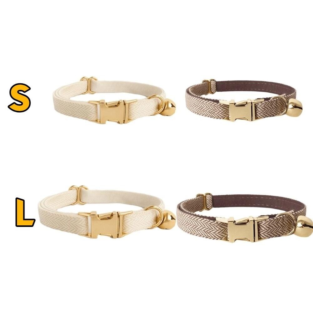 Metal Buckle Cat Necklace Adjustable Pet Dog Collar Practical Pet ID Name Tag  Pet Show