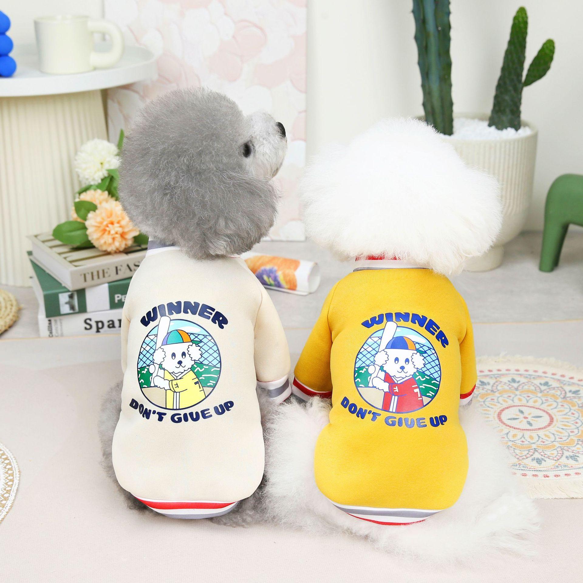 

Детский бейсбольный свитер/Одежда для собак Fadou Teddy Pet Утеплители 2XL розовый