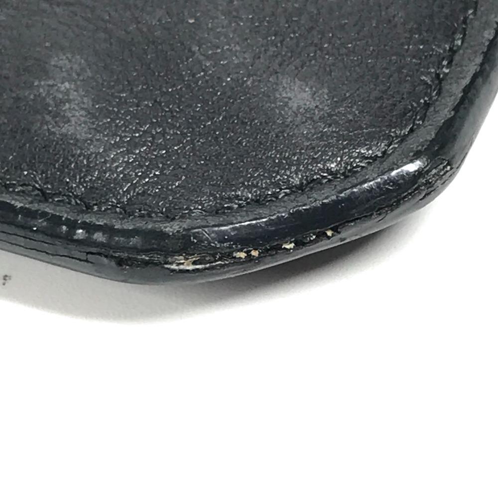 Salvatore Ferragamo Vintage Logo mit Riemen Tasche Beutel Clutch Tasche Leder Schwarz