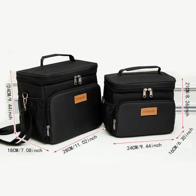 Insulated Lunch Bag With Should Strap Handle Cooler Bag Women Portable Bento Food Bag For Men Thermal Lunch Box Ice Bag