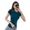 Women's Quick-Dry Yoga & Running T-Shirt - Summer Elastic Fit for Fitness and Pilates