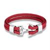 Leather Bracelet for Men Black Braid Multilayer Rope Chain Stainless Steel Anchor Male Jewelry Pulseras Gifts