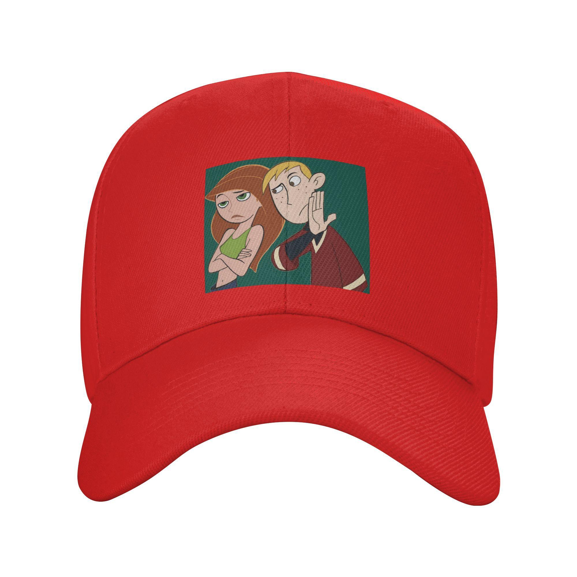 Unisex Baseball Hats Kim Possible Outdoor Streetwear Summer Sports Baseball Caps Hip Hop Cap Casquette Hats One Size