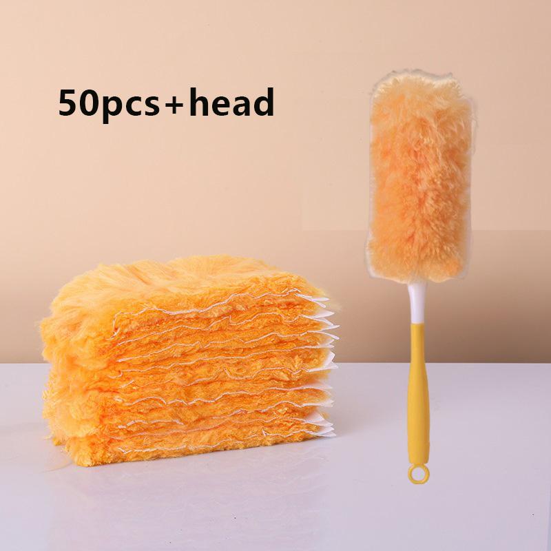 360°rotating Household Replaceable Electrostatic Adsorption Duster 10pcs High Efficiency Dusting Dead-end Cleaning Tool