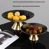 Nordic Light Luxury Gilded Glass Fruit Tray