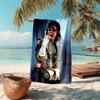 Amerikanische Musik Rock Michael Joseph Jackson Strandtuch Outdoor Camping Urlaub Schwimmen Strandtuch Outdoor Saugfähiges Badetuch Y4