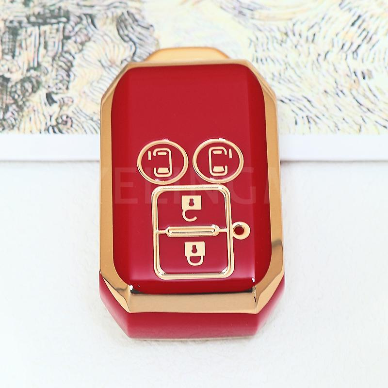 4 Buttons Auto Shell Fob Holder For Suzuki Swift Ignis Ertiga Wagon R Monopoly Car Remote Key Cover Case Keychain Accessories