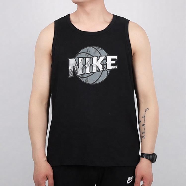 Nike Basketball Print Sleeveless Vest Men Tops Black CD1293-010